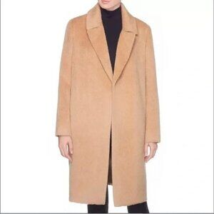 Luxe Suri Alpaca and Wool Coat in Camel
